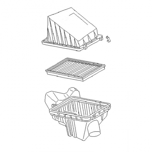 Корпус воздушного фильтра Nissan Primera/ Bluebird '97-'01/ Avenir '98-'02 (SR20VE, SR20DE) CVT контрактный