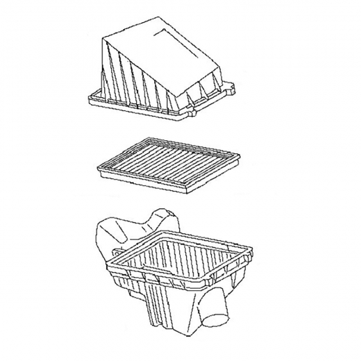 Корпус воздушного фильтра Nissan Avenir '00-'02 (SR20DE) контрактный