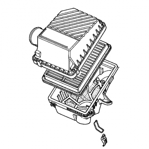 Корпус воздушного фильтра Honda Inspire/ Saber '95-'98 (G20A, G25A) контрактный