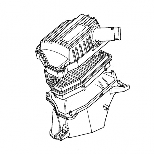 Корпус воздушного фильтра Honda Odyssey '94-'99/ Accord '93-'97 (F22B, F23A, F18B, F20B, F22B VTEC, H22A) контрактный