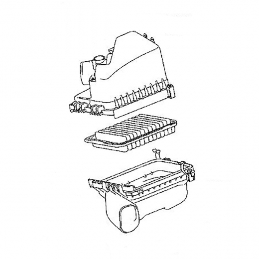 Корпус воздушного фильтра Toyota Wish '09-'17/ Voxy / Noah '07-'14 / Allion / Premio '07-'17 / Axio / Fielder '06-'12 (2ZR-FAE, 3ZR-FAE, 3ZR-FE, 2ZR-FE) контрактный