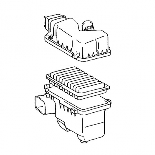 Корпус воздушного фильтра Toyota Harrier '03-'12/ Windom '01-'06/ Lexus ES '01-'06 (1MZ-FE) Контрактный