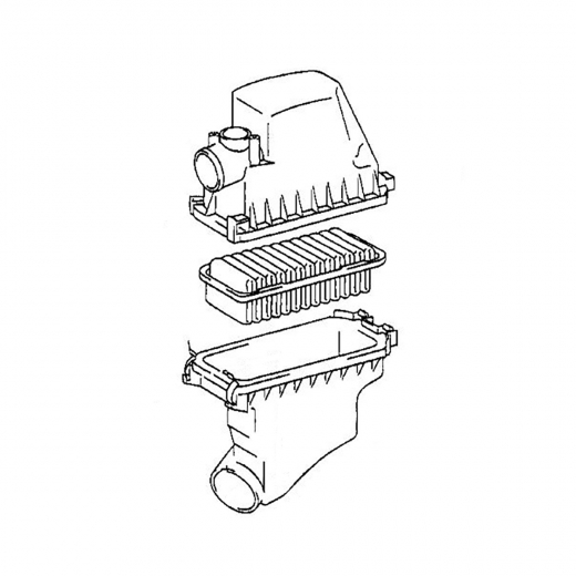 Корпус воздушного фильтра Toyota Probox/ Succeed '02-'14 / Sienta '03-'15 / Raum / Porte '04-'12 / Platz / Vitz / Funcargo / bB '99-'05 / IST '02-'07 (1NZ-FE, 2NZ-FE) контрактный