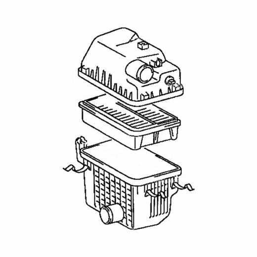 Корпус воздушного фильтра Toyota Liteace/ Townace Noah '96-'01 / Van '98-'04 (3C-T, 3C-TE, 2C, 3C-E) контрактный