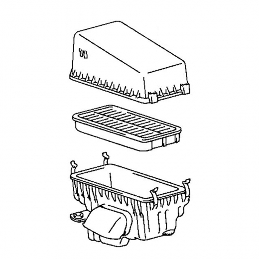 Корпус воздушного фильтра Toyota Rav4 '94-'00 (3S-FE) контрактный