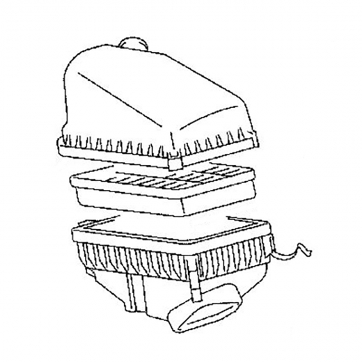 Корпус воздушного фильтра Toyota Mark II Qualis '97-'00/ Camry Gracia '96-'01 (5S-FE) контрактный