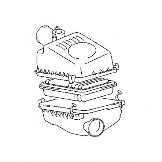 Корпус воздушного фильтра Toyota Isis '04-'09/ Allex / Corolla / Fielder / Runx '00-'06 / Spacio '01-'07 / Will VS '01-'04 (1ZZ-FE, 1AZ-FSE, 4ZZ-FE, 3ZZ-FE) контрактный