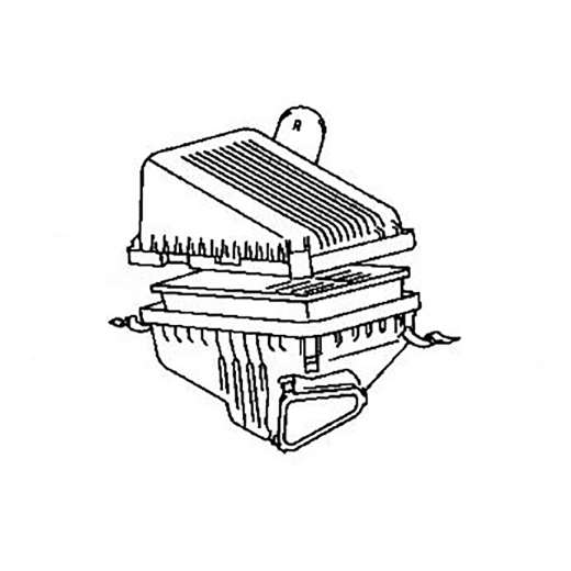 Корпус воздушного фильтра Toyota Caldina/ Carina / Corona '92-'96 (5E-FE, 5A-FE, 4A-FE, 7A-FE) контрактный 