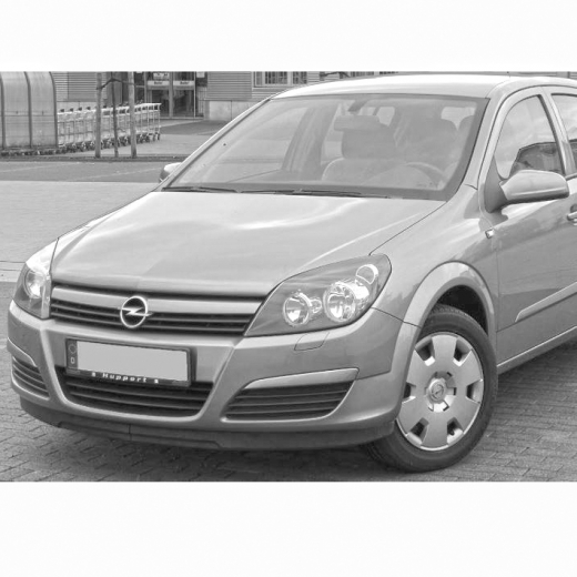 Бампер передний Opel Astra H '04-'06 под омыватель фар API (Тайвань)