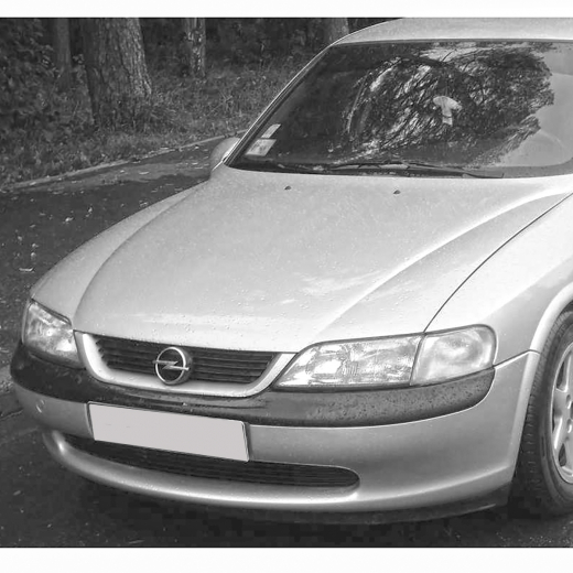 Бампер передний Opel Vectra '95-'99 без отверстий под туманки API (Тайвань)