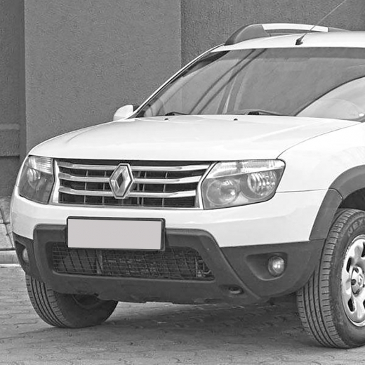 Бампер передний Renault Duster '11-'17 нижняя пластина (защита) API (Тайвань)