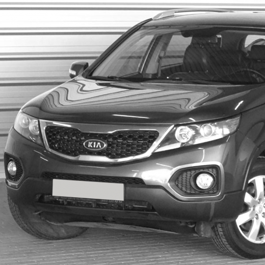 Бампер передний Kia Sorento '09-'13 верхняя часть API (Тайвань)