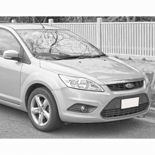 Бампер передний Ford Focus II '08-'11 без заглушки, под крюк API (Тайвань)