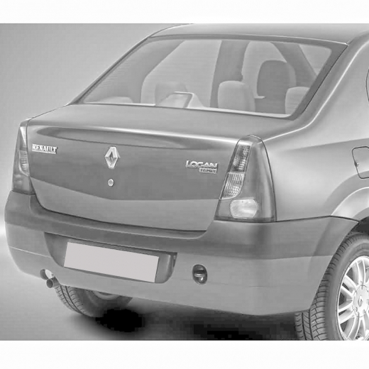 Бампер задний Renault Logan '04-'09 не краш. отв под крюк API (Тайвань)