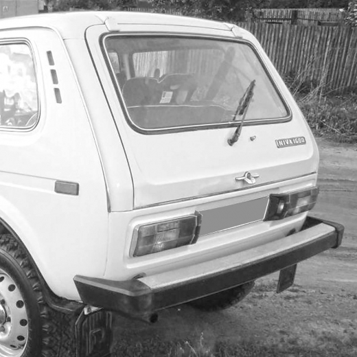 Бампер задний Ваз Niva/Lada 4X4 2121/2131 '77-'17 в сборе, алюминий АВТОВАЗ