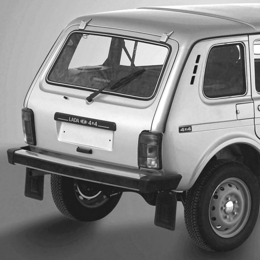 Бампер задний Ваз Niva/Lada 4X4 2121/2131 '77-'17 в сборе, алюминий АВТОВАЗ