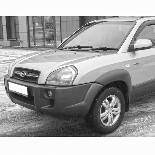Крыло переднее Hyundai Tucson '04-'10 левое под уширитель API (Тайвань)