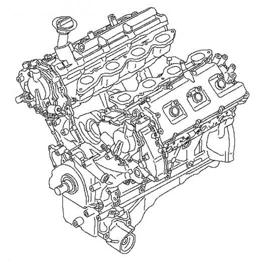 Двигатель контрактный Infiniti/ Nissan 4,5L VK45DE