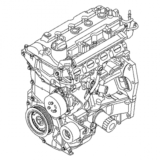 Двигатель контрактный Nissan, Mazda, Mitsubishi 1,5L HR15DE