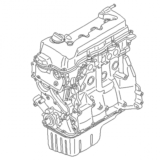 Двигатель контрактный Nissan 1,8L QG18DE '98-'02 Black Top, 2WD