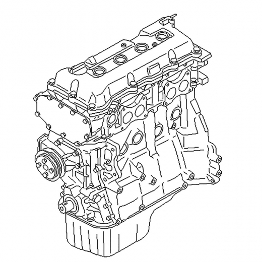 Двигатель контрактный Nissan 1,5L GA15DS, 2WD, карбюраторный
