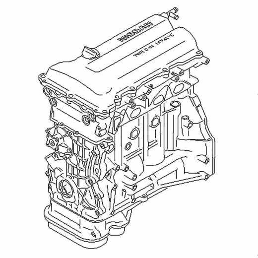 Двигатель контрактный Nissan 2,0L SR20DE '95-'02, 2WD