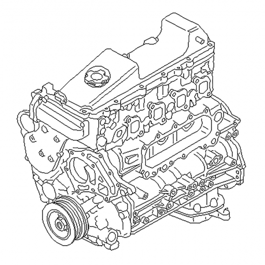 Двигатель контрактный Nissan 3,0L ZD30DDTI NEO Di