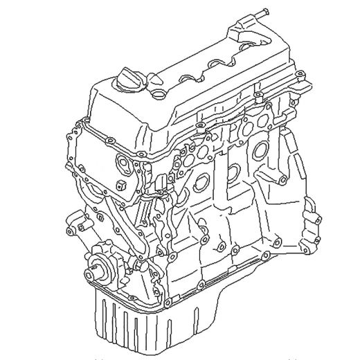 Двигатель контрактный Nissan 1,5L QG15DE '02-'08 Silver Top, 2WD