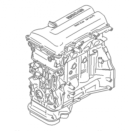 Двигатель контрактный Nissan Serena 2,0L SR20DE, продольный