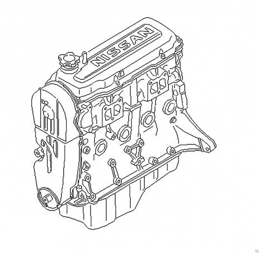Двигатель контрактный Nissan 2,0L CA20S, карбюраторный, 2WD