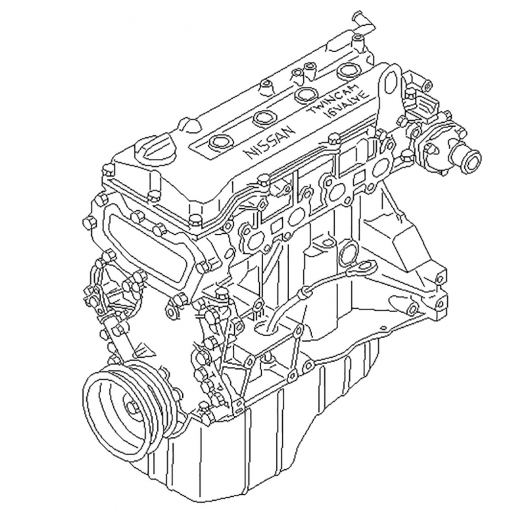 Двигатель контрактный Nissan 1,0L CG10DE '99-'02