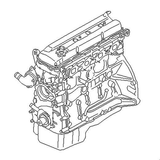 Двигатель Nissan 2,4L KA24DE