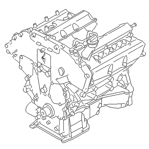 Двигатель контрактный Nissan 2,5L VQ25DD NEO Di