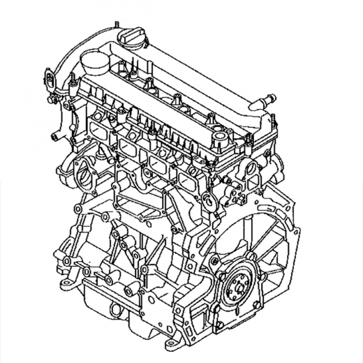 Двигатель контрактный Mazda 3/ Axela '03-'06/ Premacy '05-'07 2,0L LF-DE