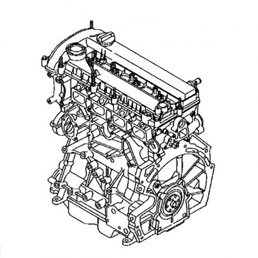 Двигатель контрактный Mazda 2,0L LF-VE i-VCT