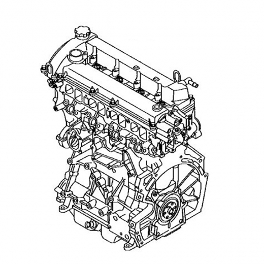 Двигатель контрактный Mazda 2,0L LF-VD Ti-VCT