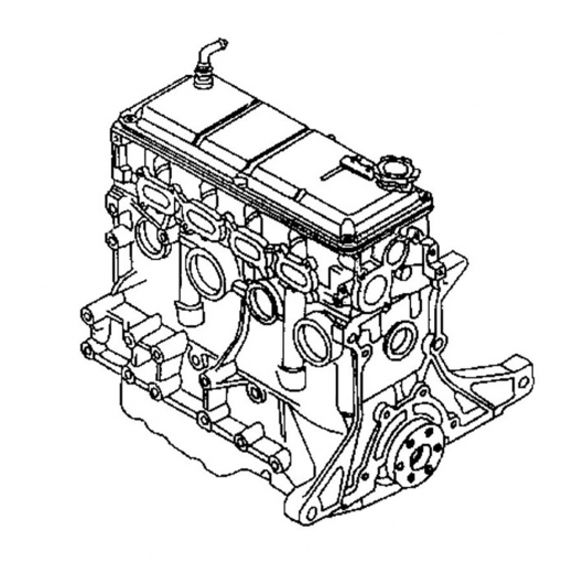 Двигатель контрактный Mazda 1,5L B5 моновпрыск