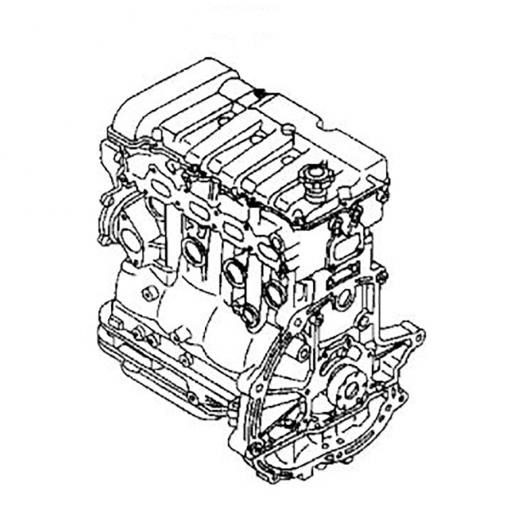 Двигатель контрактный Mazda 2,0L FS-ZE катушки сверху
