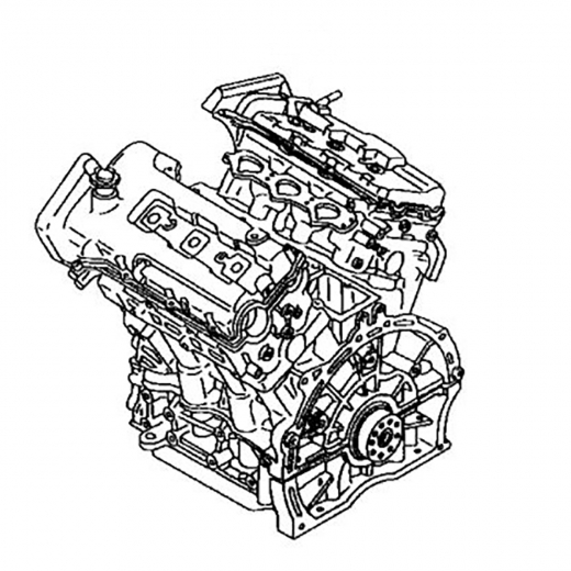 Двигатель контрактный Mazda 2,5L KL-ZE