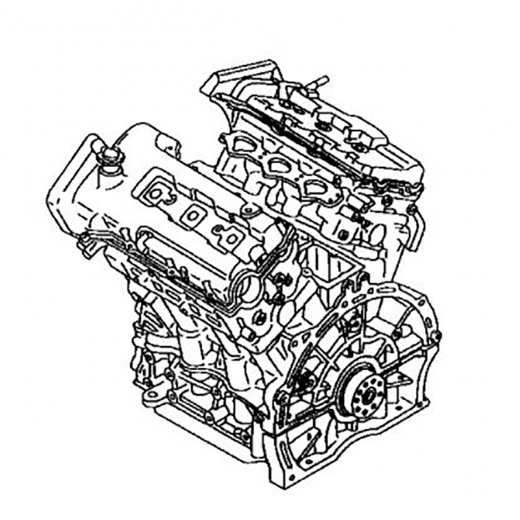 Двигатель контрактный Mazda 2,0L KF-ZE