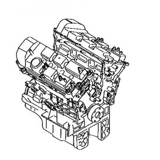Двигатель контрактный Mazda 2,5L GY-DE