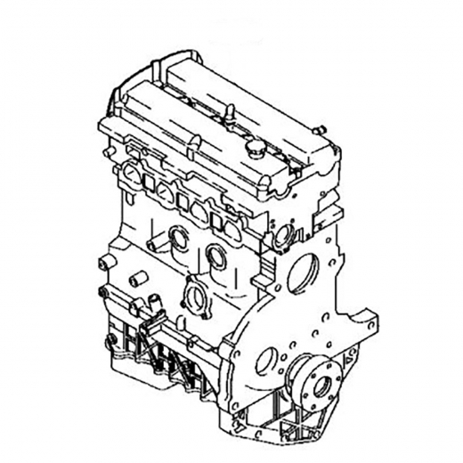 Двигатель контрактный Mazda 2,0L YF-DE