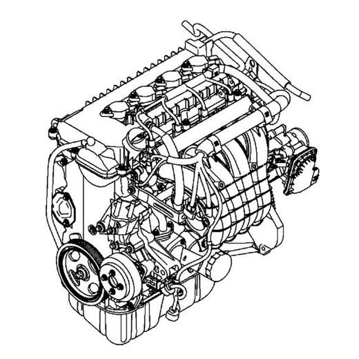 Двигатель контрактный Mitsubishi 1,5L 4A91 MIVEC