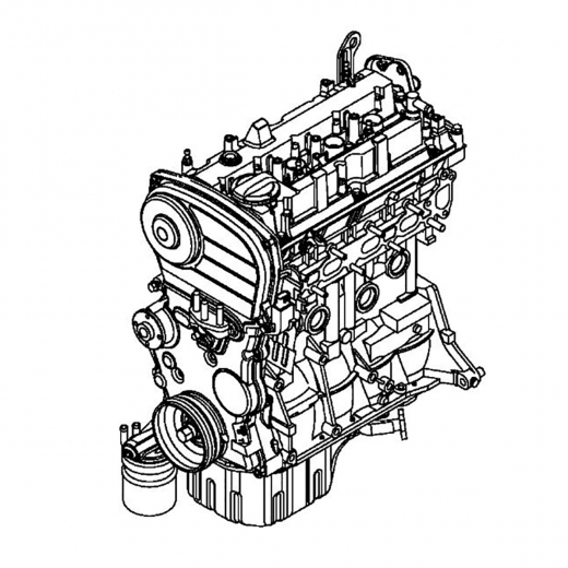 Двигатель контрактный Mitsubishi 1,5L 4G15 MIVEC