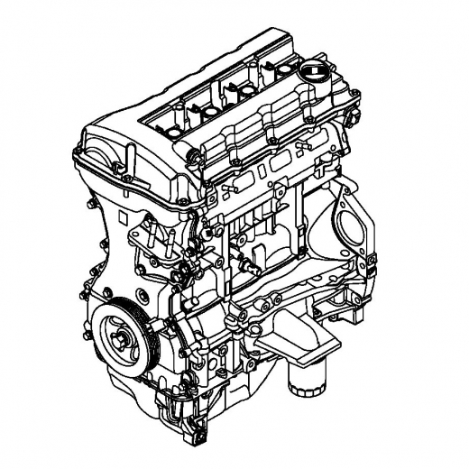 Двигатель контрактный Mitsubishi/ Citroen/ Peugeot 2,4L 4B12 MIVEC