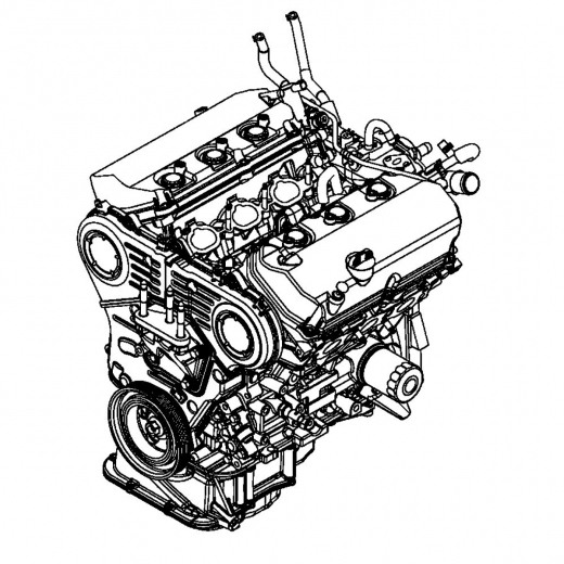 Двигатель контрактный Mitsubishi 3,0L 6B31 MIVEC