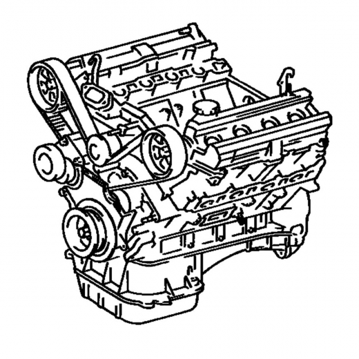 Двигатель контрактный Lexus/ Toyota 4,0L 1UZ-FE VVT-i '97-'05, 2WD