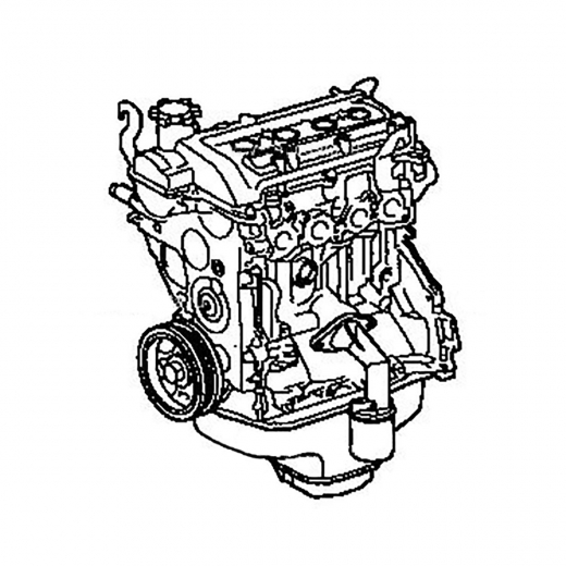 Двигатель контрактный Daihatsu Storia/ YRV/ Toyota Duet 1,3L K3-VE VVT