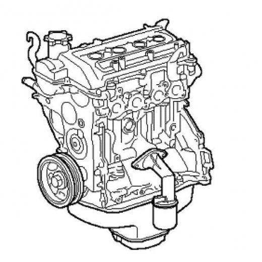 Двигатель контрактный Daihatsu 1,3L K3-VET VVT