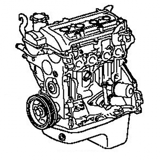 Двигатель контрактный Daihatsu Terios/ Toyota Cami 1,3L K3-VE VVT, продольный